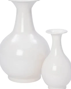 Intratuin vaas Nive wit D 24 H 39 cm