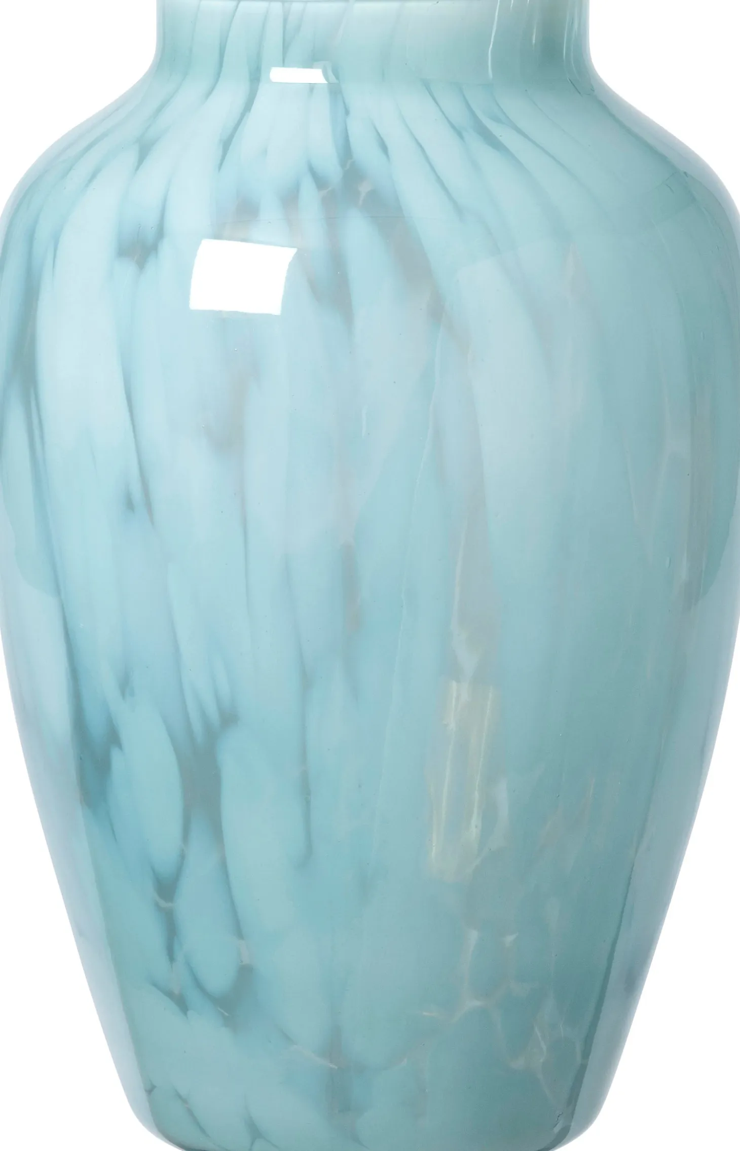 Intratuin vaas Oakham blauw D 20 H 30 cm