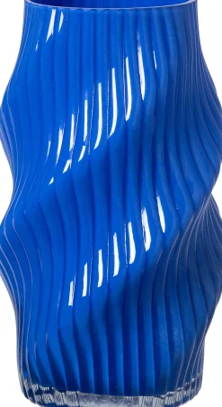 Intratuin vaas Tullow blauw D 16,5 H 29 cm