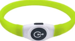 Intratuin verlichte hondenhalsband XL geel 35 - 65 cm