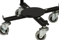 Intratuin verstelbare plantentrolley zwart D 29 H 10,5 cm