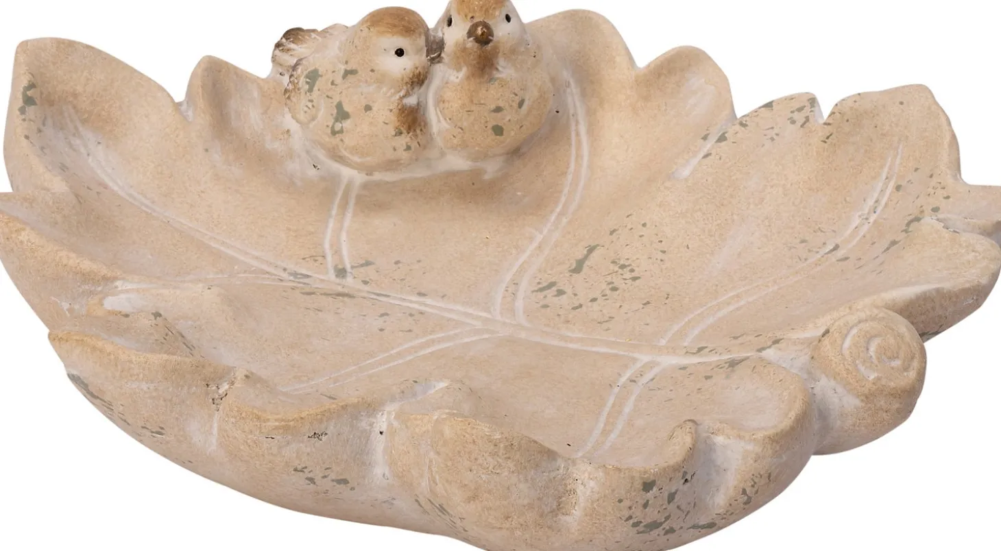 Intratuin vogelbad crème 30 x 26,5 x 9 cm
