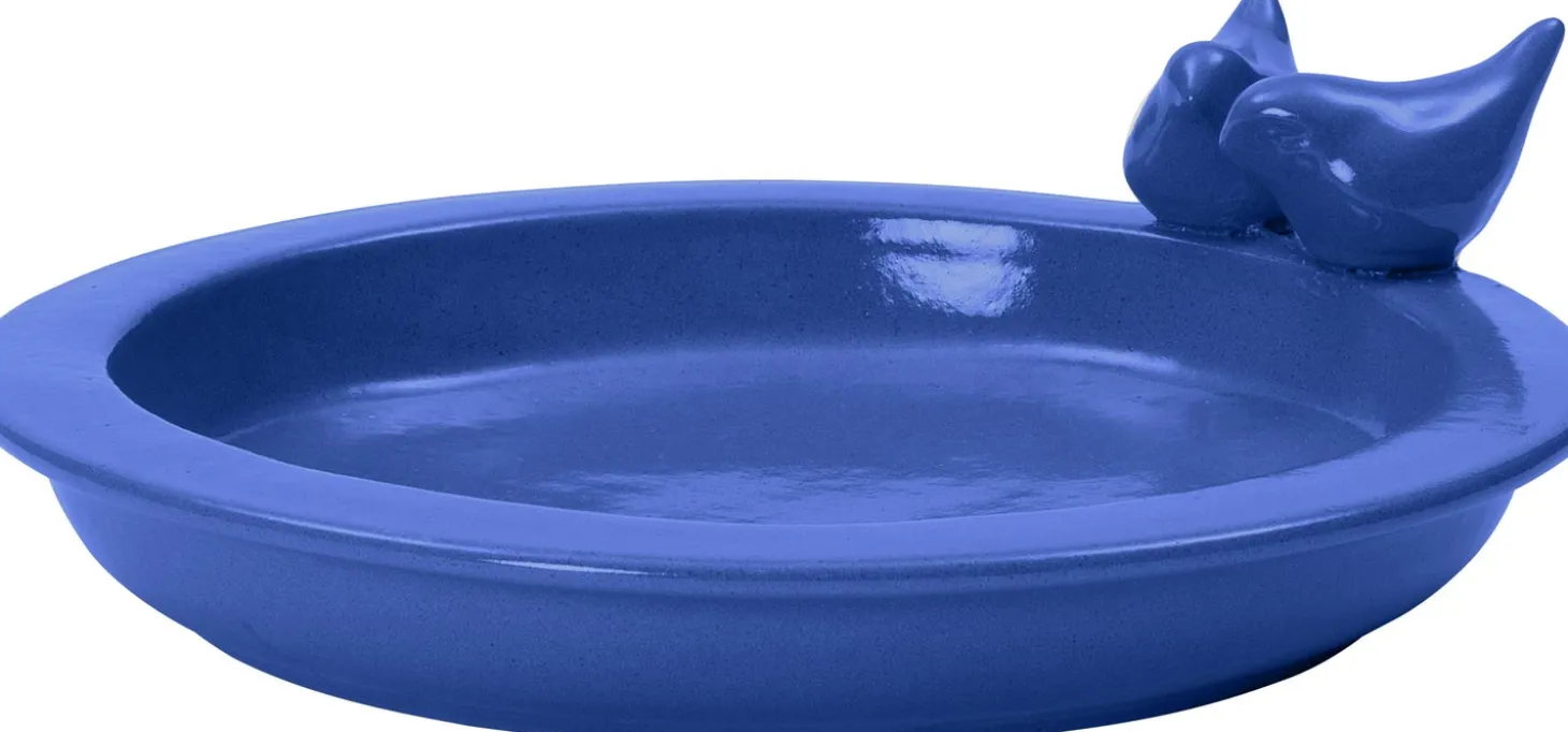 Intratuin vogelbad Emmy blauw D 32 H 11 cm