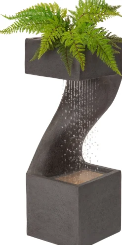 Intratuin waterornacment Saari grijs 27 x 27 x 77 cm