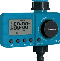 Intratuin watertimer digitaal blauw 13 x 6,8 x 14,3 cm