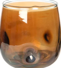 Intratuin waxinelichthouder op voet Cato goud / groen D 12 H 30 cm