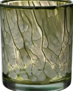 Intratuin waxinelichthouder Marba groen D 9 H 10 cm