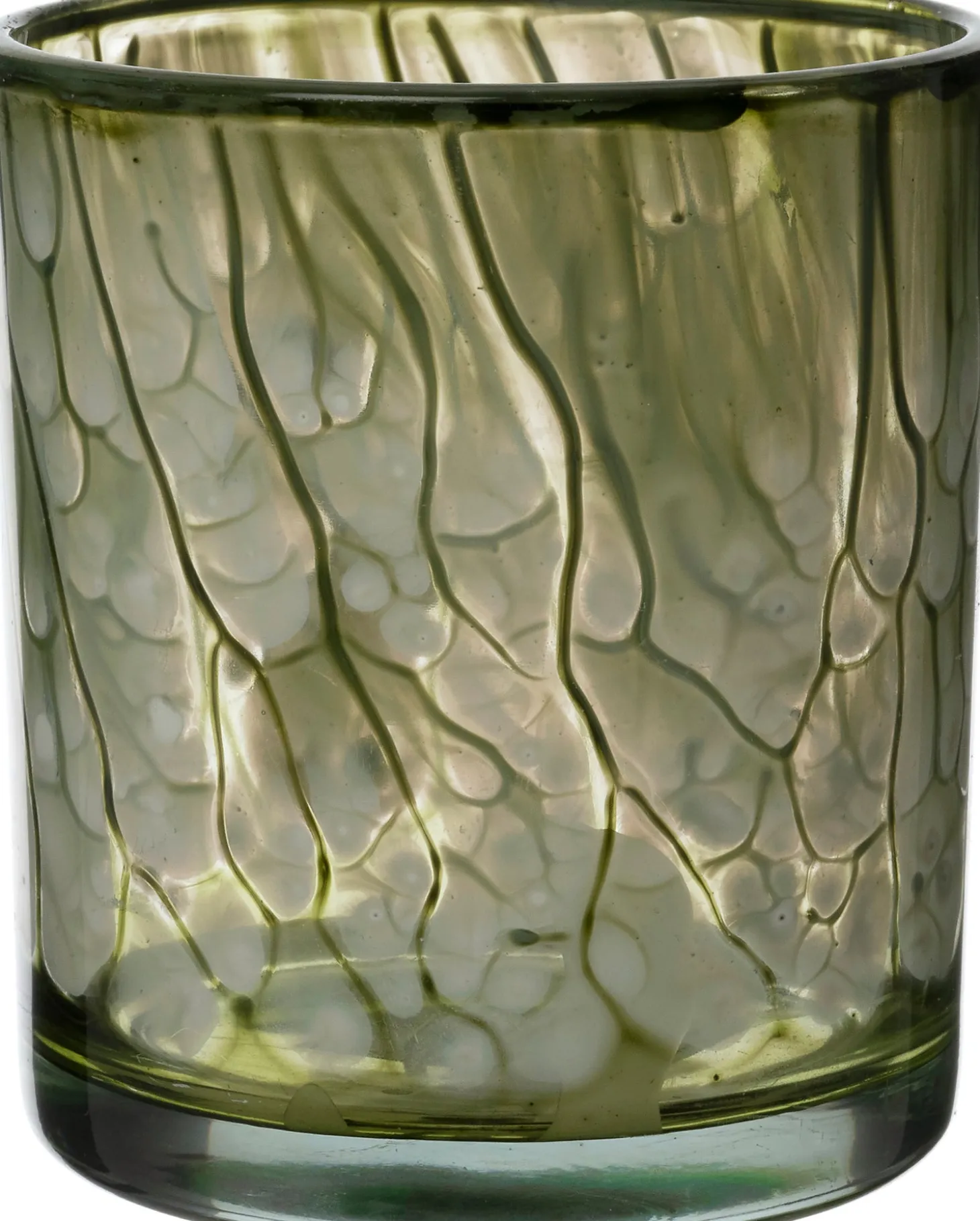 Intratuin waxinelichthouder Marba groen D 9 H 10 cm