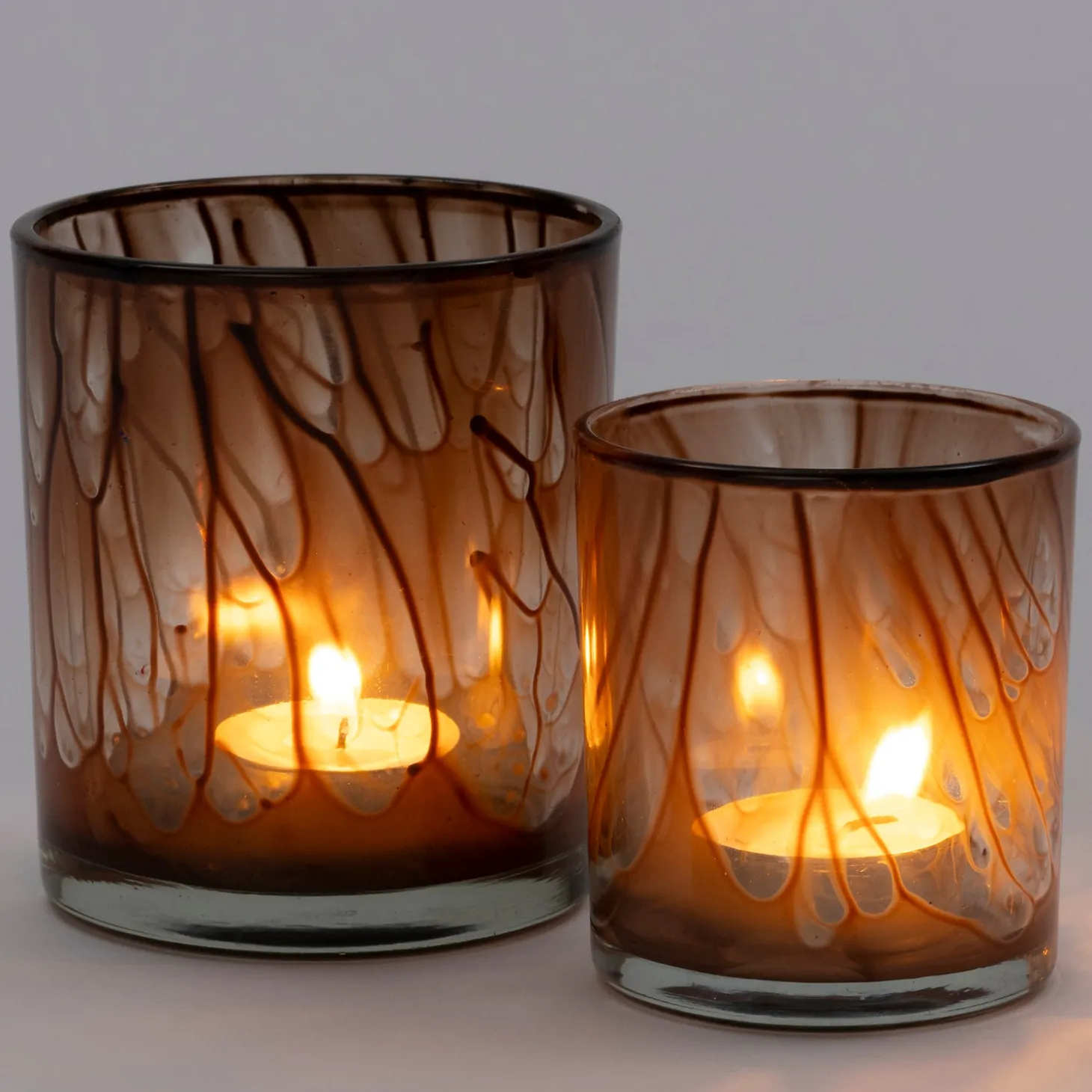 Intratuin waxinelichthouder Marba bruin D 7 H 8 cm