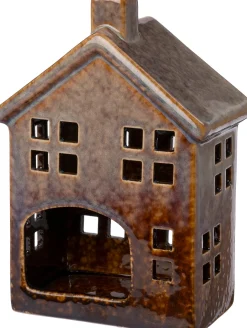 Intratuin waxinelichthouder Jia oranje D 7 H 8 cm