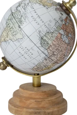 Intratuin wereldbol Manu wit D 9,5 H 12 cm