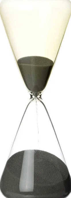 Intratuin zandloper Brier geel / transparant D 5,8 H 16 cm