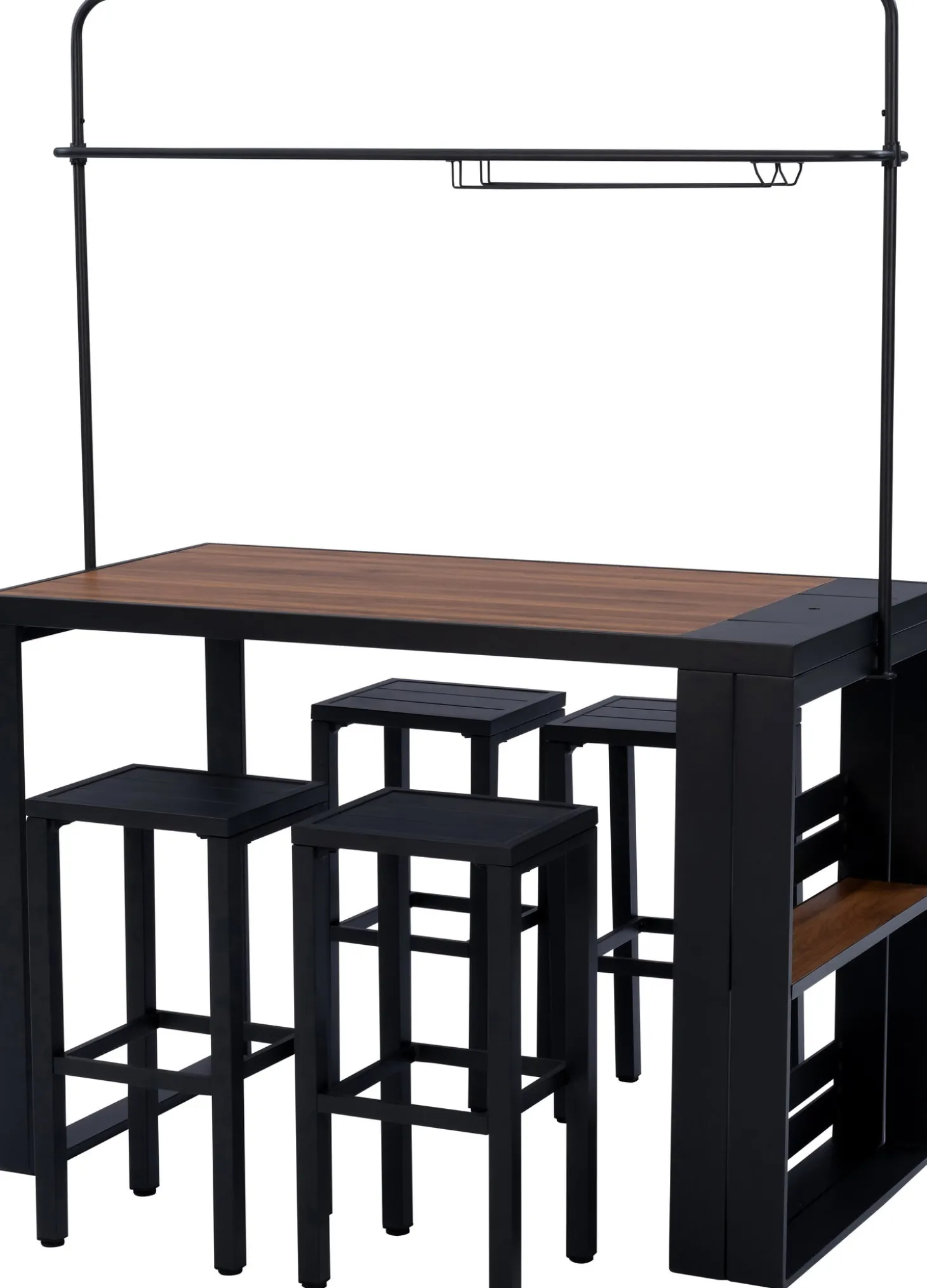 Intratuin 4-zits barset Mayson bruin / grijs