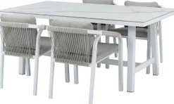 Intratuin 4-zits diningset Alexa wit
