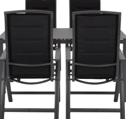 Intratuin 4-zits diningset Bea met Haikou 3D grijs / zwart
