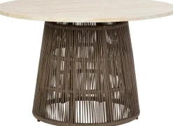 Intratuin 4-zits diningset Floris beige met Daphne taupe