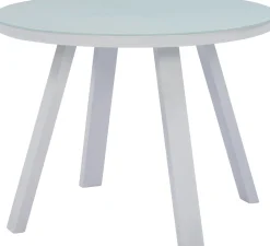 Intratuin 4-zits diningset Levi stapelstoel wit
