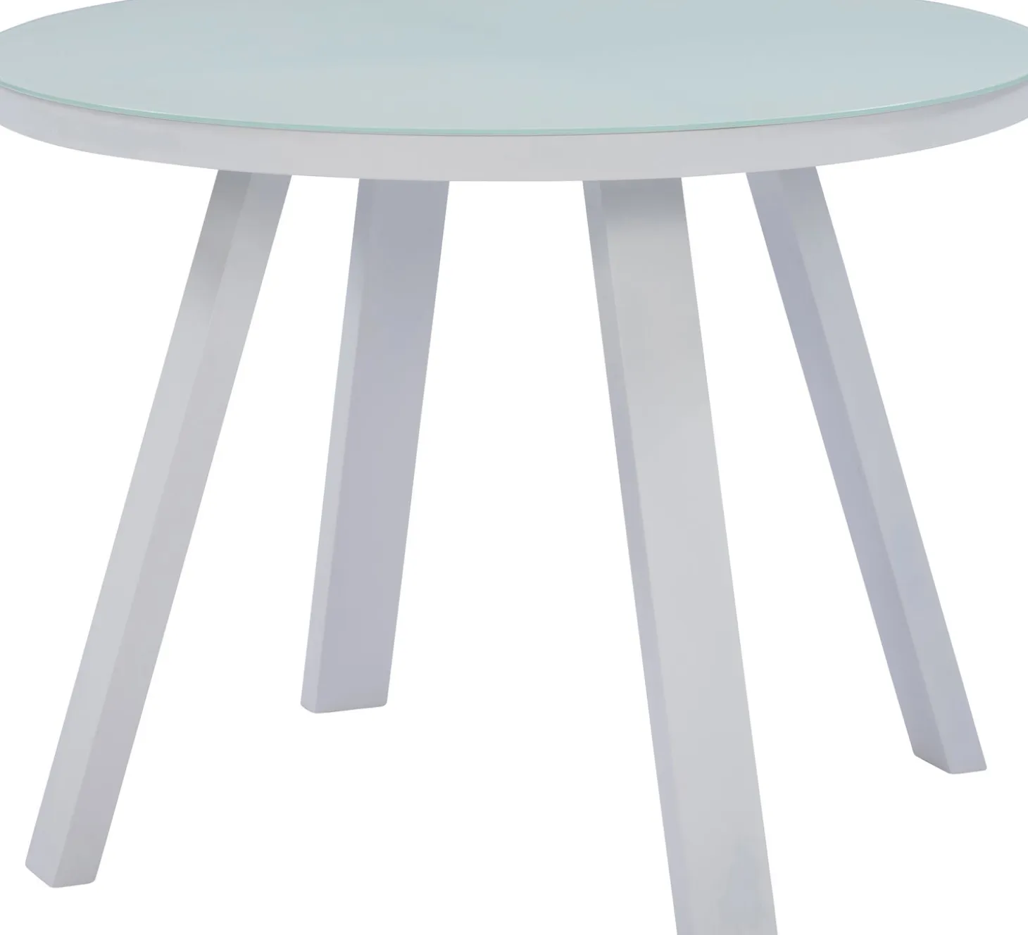 Intratuin 4-zits diningset Levi stapelstoel wit
