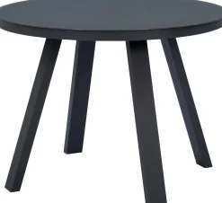 Intratuin 4-zits diningset Levi stapelstoel antraciet