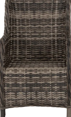 Intratuin 4-zits diningset Lima wicker bruin / grijs