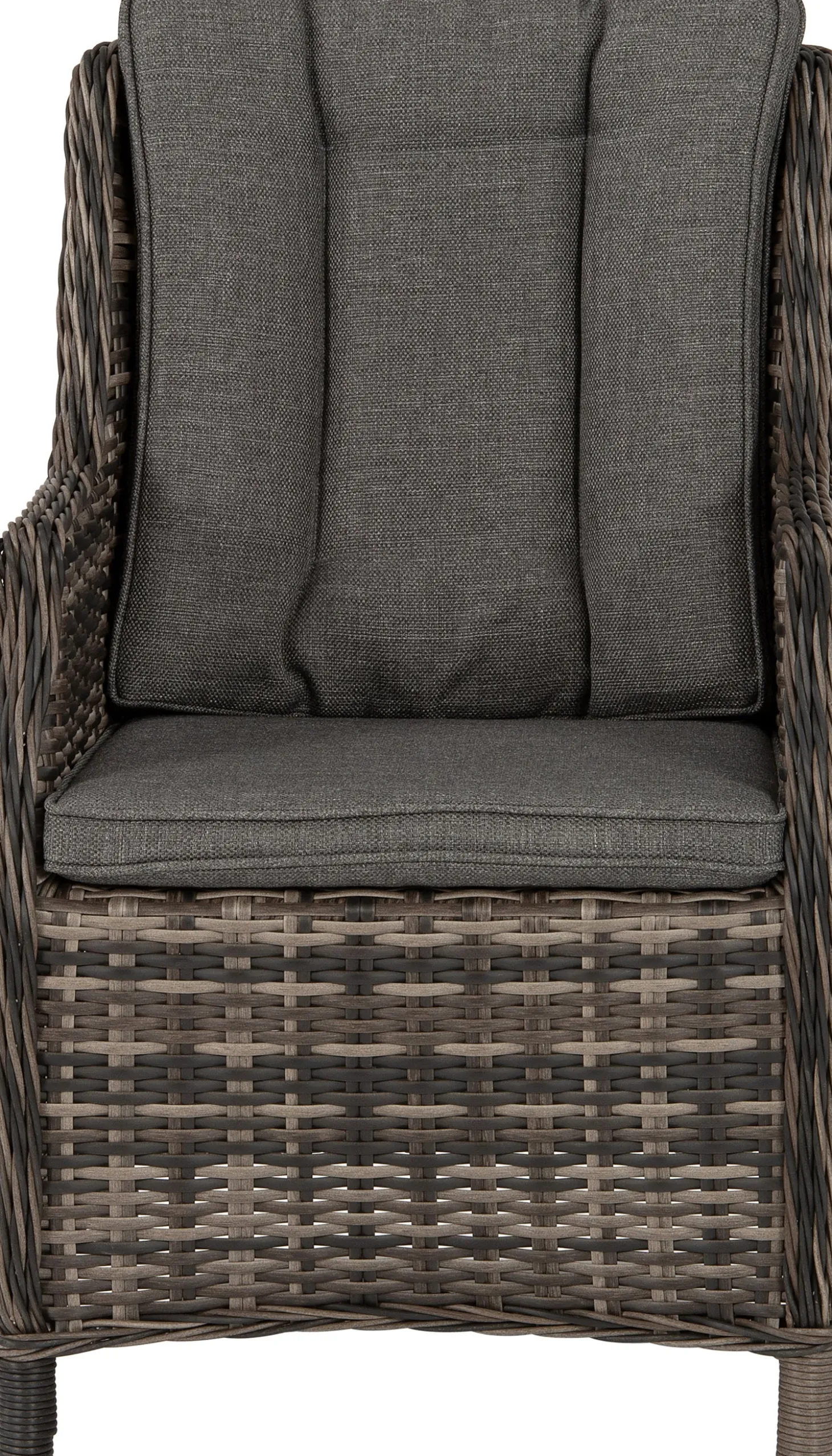 Intratuin 4-zits diningset Lima wicker bruin / grijs