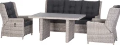Intratuin 5-zits diningset Sanur bruin