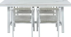 Intratuin 4-zits eettafel Alexa wit 180 x 100 x 76 cm