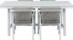 Intratuin 4-zits eettafel Alexa wit 180 x 100 x 76 cm