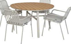 Intratuin 4-zits eettafel Flore taupe D 120 H 74 cm