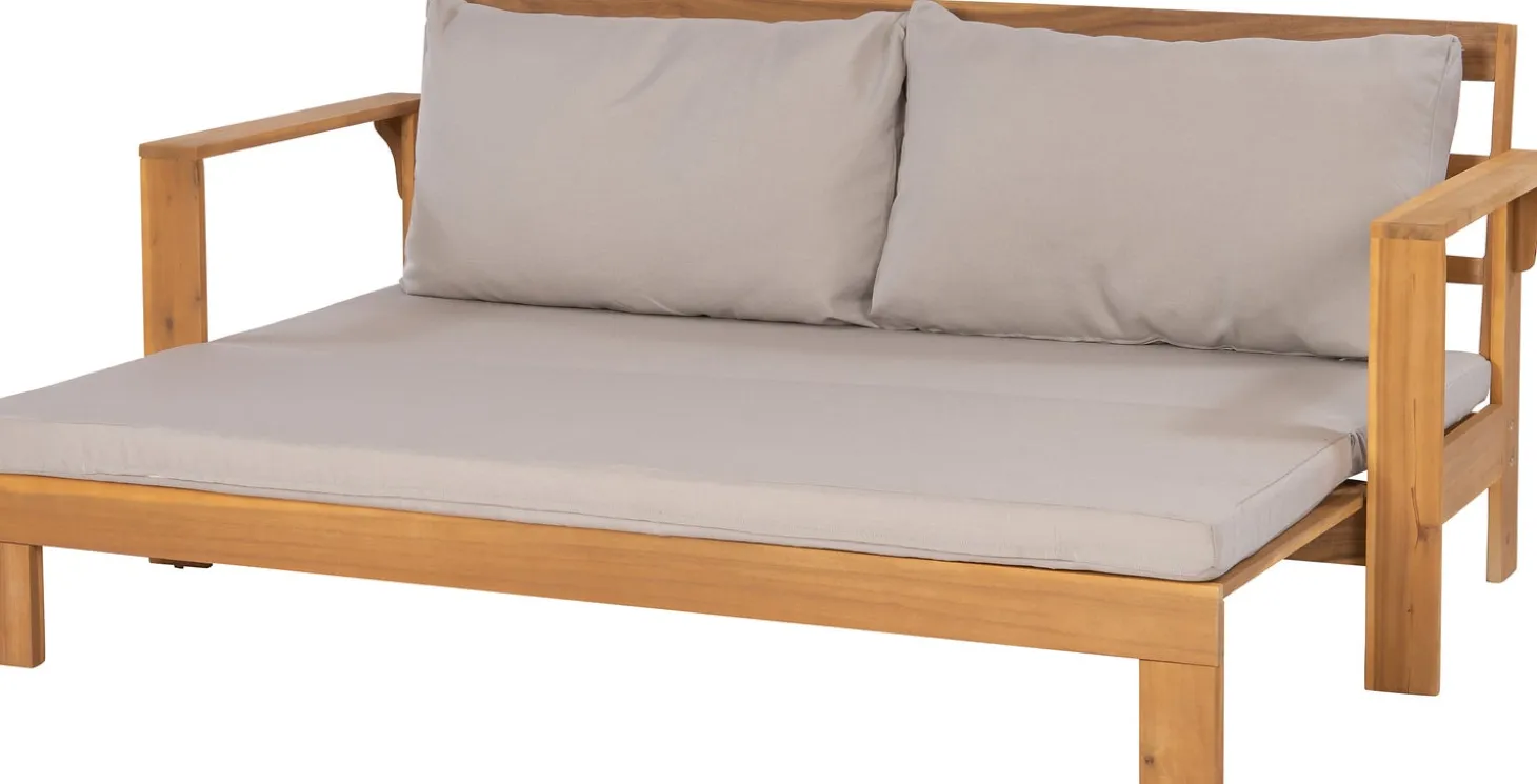Intratuin 2-zits loungebank Lazy bruin