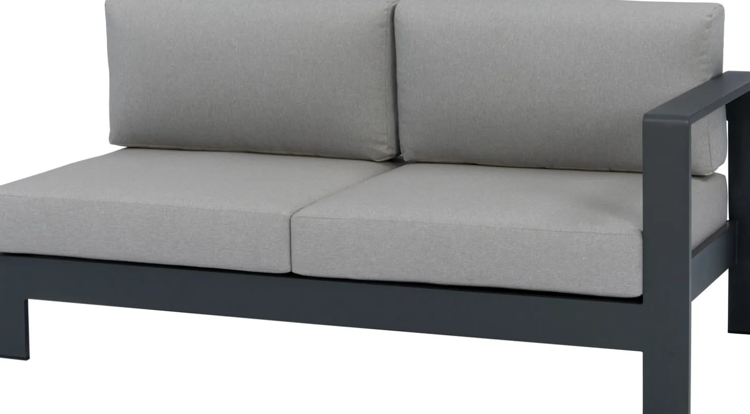 Intratuin 2-zits loungebank links Nova antraciet