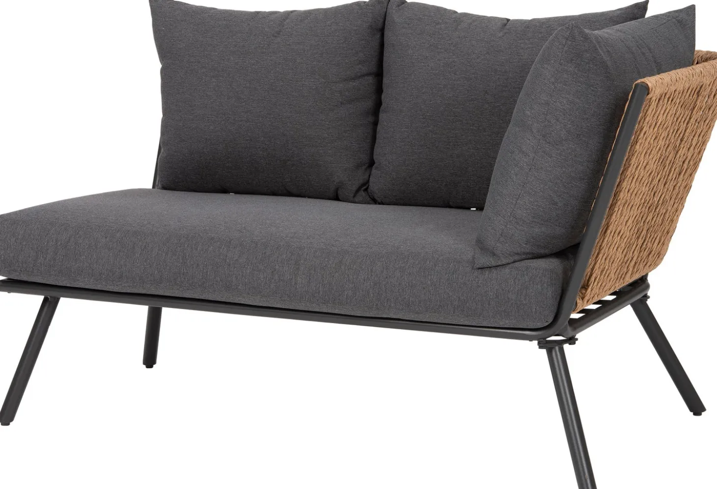 Intratuin 2-zits loungebank links Iris naturel