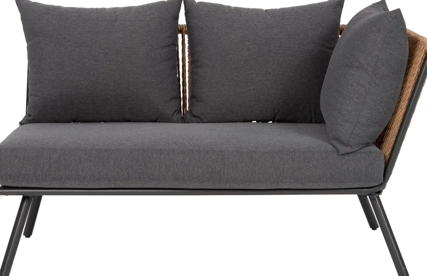 Intratuin 2-zits loungebank links Iris naturel