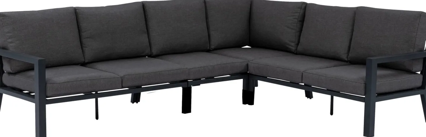Intratuin 5-zits loungebank Milo antraciet