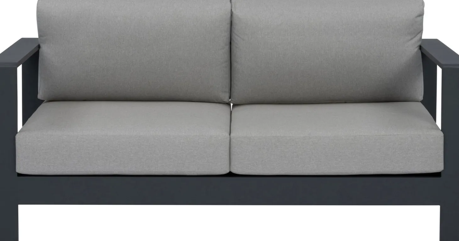 Intratuin 2-zits loungebank Nova antraciet