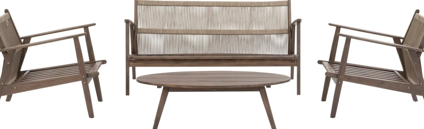 Intratuin 4-zits loungeset Melvin bruin