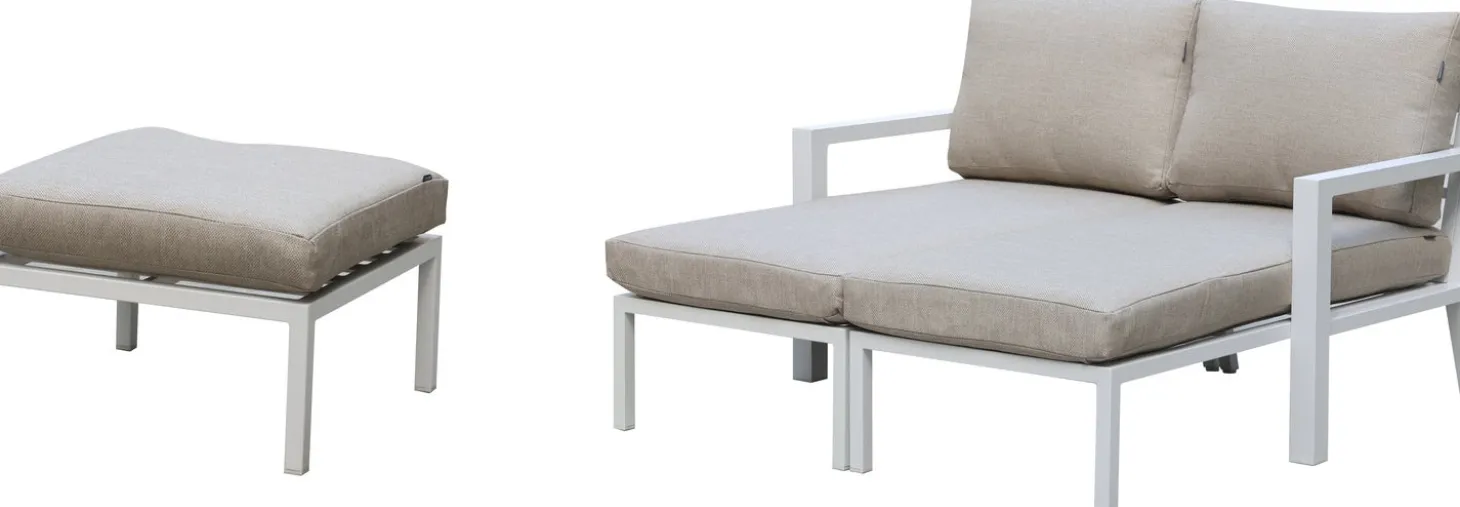 Intratuin 2-zits loungeset Milo wit