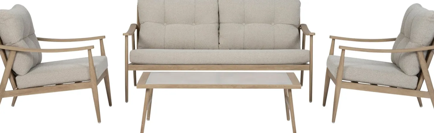 Intratuin 4-zits loungeset Tara naturel