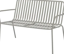 Intratuin 2-zits tuinbank Melle taupe 62 x 114,5 x 81 cm