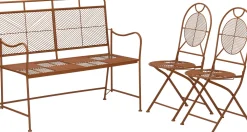 Intratuin 2-zits tuinbank Tjibbe terracotta 113 x 58,5 x 97,5 cm