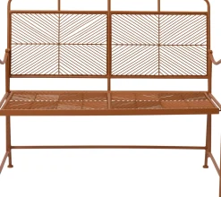 Intratuin 2-zits tuinbank Tjibbe terracotta 113 x 58,5 x 97,5 cm