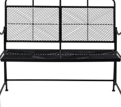 Intratuin 2-zits tuinbank Tjibbe zwart 113 x 58,5 x 97,5 cm