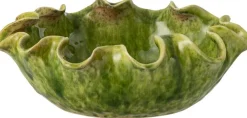 J-Line decoratieschaal Ronny groen 33 x 28,5 x 11,5 cm