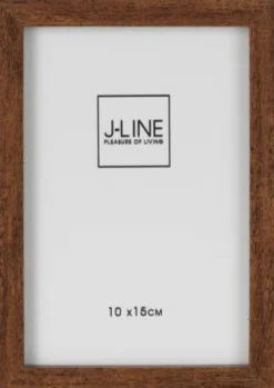 J-Line fotolijst Basic bruin 10 x 15 cm