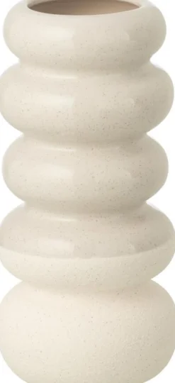 J-Line vaas Ringen wit D 10,5 H 23,5 cm