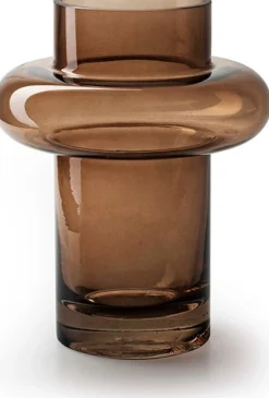 Jodeco vaas op voet Charles bruin D 16 H 20 cm