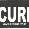 Julius K9 tekstlabel Security zwart 16 x 5 cm 2 stuks