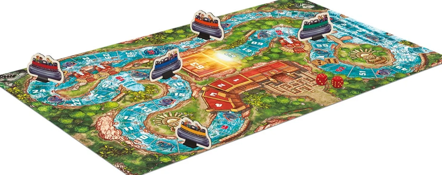 Jumbo ganzenbord Efteling Piraña Wildwaterspel