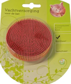 Kat rubber massage borstel rond
