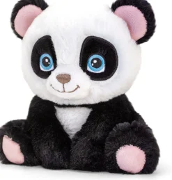 Keel Toys knuffel panda wit / zwart H 16 cm